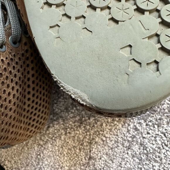 Nobull Brown Leather High Top Trainers Women’s Size 7 Read - Picture 8 of 12